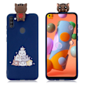 Pikkukuva 1 / 2: Cute 3D Samsung Galaxy A11 kuoret - Kissa Multicolor