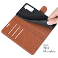 Pikkukuva 2 / 2: Classic Samsung Galaxy S22 Flip Suojakotelo - Ruskea Brown