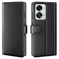 Pikkukuva 1 / 2: Aito nahkakotelo luottokorttipaikoilla OnePlus Nord 2T - Musta Black