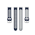 Miniatyrbillede 2 af 2: Fitbit Sense / Versa to-tonet silikone rem - Midnight blå / grå Blue