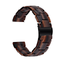 Miniatyrbild 1 av 2: 22 mm klockarmband i resinmodell för Fossil-klocka - Choklad Brun