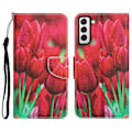 Pikkukuva 1 / 2: Wonderland Samsung Galaxy S22 Plus Läppäkotelo - Tulip Red