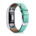 Miniatyrbild 1 av 2: Fitbit Charge 2 Klockband i äkta läder - Turkos Grön