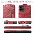 Miniatyrbillede 5 af 6: Vertical Flip Phone Etui med Zipper til Motorola Moto G72 - Sort Black