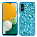 Miniatyrbillede 1 af 2: Glitter Samsung Galaxy A14 Etui - Blå Blue