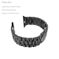 Miniatyrbillede 2 af 2: XINCUCO Apple Watch 42mm urrem i rustfri stål - Sort Black
