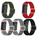 Miniatyrbillede 2 af 2: Fitbit Charge 5 elastisk nylon-urrem - Grøn Green