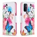 Pikkukuva 1 / 2: Wonderland Oppo A54 5G / A74 5g / A93 5g Läppäkotelo - Vivid Butterflies Multicolor