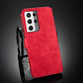 Pikkukuva 2 / 2: DG.MING Samsung Galaxy S21 Ultra Retro Case - Punainen Red