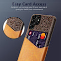 Pikkukuva 4 / 4: Bofink Samsung Galaxy S23 Ultra Card Suojakuori - Ruskea Brown