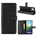 Miniatyrbillede 1 af 2: Classic Motorola Moto G9 Power flip etui - sort Black