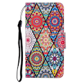 Pikkukuva 3 / 6: Wonderland Samsung Galaxy A24 4G Läppäkotelo - Rhombus / Totem Multicolor