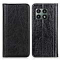 Miniatyrbillede 1 af 2: OnePlus 10 Pro ægte læderetui med magnetisk lukning - Sort Black