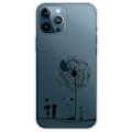 Miniatyrbillede 1 af 2: iPhone 14 Pro Max 6,7 tommer Mønstertryk Telefonetui Blødt fleksibelt beskyttelsescover med IMD-udførelse - Sort Black