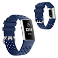 Miniatyrbild 1 av 2: Silicone watch band for Fitbit Charge 4 / 3 - Blue Blå