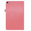 Miniatyrbillede 2 af 2: Samsung Galaxy Tab S6 Lite litchi tekstur læder flip taske - Lyserød Pink