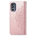 Miniatyrbild 2 av 2: Mandala läder Motorola Moto G62 5G fodral - Rosa Rosa