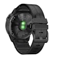 Miniatyrbillede 3 af 5: Garmin Fenix 6 / 5 ægte læder + silikone urrem - Sort Black