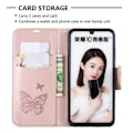 Miniatyrbild 2 av 2: Butterfly läder Huawei P Smart 2019 fodral - Rosa Rosa