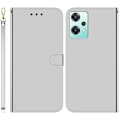 Pikkukuva 1 / 2: Mirror OnePlus Nord CE 2 Lite 5G flip case - Hopea Silver grey