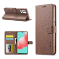 Miniatyrbillede 1 af 2: LC.IMEEKE Samsung Galaxy A32 5G Flip Case - Kaffe Brown