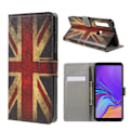 Miniatyrbild 1 av 2: Samsung Galaxy A9 (2018) mönstrat flipfodral i läder - Retro Brittisk Flagga multifärg