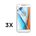 Miniatyrbillede 1 af 2: Ultra Clear LCD skærmbeskyttelsesfilm til Motorola Moto G4 - 3 stk. Transparent