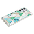 Miniatyrbillede 4 af 4: Deco Samsung Galaxy S23 Ultra Etui - Electroplated Green / Hvid Marmor Green