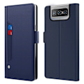 Pikkukuva 1 / 2: Phone Suojakotelo With Make-up Mirror And Slick Design For ASUS Zenfone 8 Flip - Sininen Blue