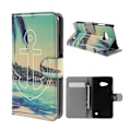 Miniatyrbillede 1 af 2: Moberg Microsoft Lumia 550 Læder Etui - Anker og Strand Multicolor