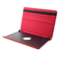 Miniatyrbillede 2 af 2: Huawei MediaPad T5 litchi læder flip etui - Rød Red