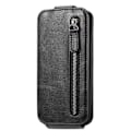Miniatyrbillede 3 af 6: Lodret iPhone 14 flip etui med lynlås - Sort Black