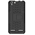 Miniatyrbillede 2 af 2: Lenovo K5 hybridcover med kickstand - Sort Black