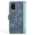 Miniatyrbillede 2 af 2: To Farvet Læder Flip Case til Samsung Galaxy A41 - Blå Blue
