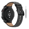 Miniatyrbillede 3 af 5: Amazfit T-Rex 2 urrem i ægte læder med værktøj - Sort Black
