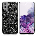 Miniatyrbillede 1 af 2: Glitter Samsung Galaxy S21 Etui - Sort Black