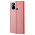 Pikkukuva 2 / 2: Phone Suojakotelo With Make-up Mirror And Slick Design For OnePlus Nord N100 - Ruusukulta Pink