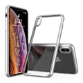 Miniatyrbillede 2 af 2: LEEU DESIGN iPhone Xs Max hybrid etui med galvanisering - Sølv Silver grey