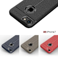 Miniatyrbillede 2 af 2: iPhone 7/8 litchi-tekstur blødt TPU etui - Sort Black