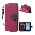 Miniatyrbillede 1 af 2: Theorin Samsung Galaxy J1 Læder Etui - Hot Pink Pink