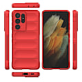 Pikkukuva 2 / 2: Pehmeä kahva muotoiltu kuori Samsung Galaxy S21 Ultra 5G - Punainen Red