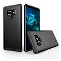 Miniatyrbillede 1 af 2: Samsung Galaxy Note9 beskyttelsesetui i hybrid materialer med indbygget kortholder - Sort Black