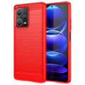 Pikkukuva 1 / 6: Carbon Flex Suojakotelo Xiaomi Redmi Note 12 Pro Plus - Punainen Red
