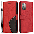 Miniatyrbillede 1 af 2: Tekstureret Læder Etui med Strop TilNokia G11 / G21 - Rød Red