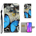 Miniatyrbillede 1 af 2: Wonderland Xiaomi Redmi 9C Flip etui - Blå sommerfugl Multicolor