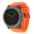 Pikkukuva 1 / 2: Garmin Fenix 5 22mm silikoninen kellonauha - Oranssi Orange