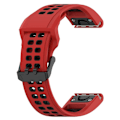 Pikkukuva 1 / 2: 22mm kaksivärinen kellohihna Garmin-kelloon - Punainen / Musta Red