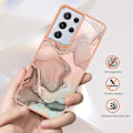 Pikkukuva 2 / 2: Marble Samsung Galaxy S21 Ultra 5G Suojakotelo - Sininen Blue