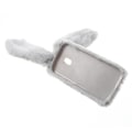 Miniatyrbillede 2 af 2: Samsung Galaxy J3 (2017)Sød kanin med blød pels - Lysegrå Silver grey