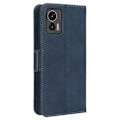 Miniatyrbillede 2 af 2: Stilfuldt Læder Etui med Pung til Motorola Edge 30 Neo - Blå Blue